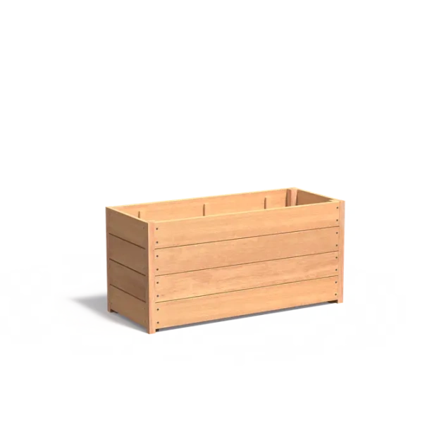 Plantenbak Carrez met bodem hardhout 120x50x57,4 cm