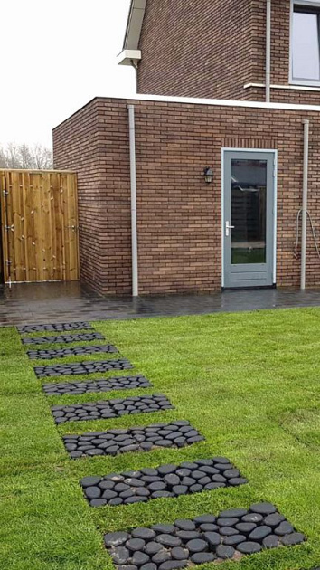 Keigrassteen 45x45x10 cm Antraciet