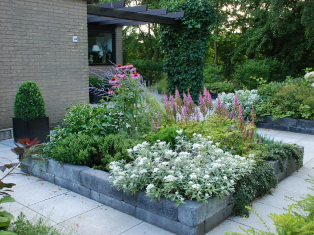 Linia Palissade 60x15x15 cm Getrommeld Antraciet