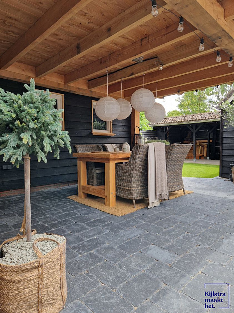 Stonique Trommel 20x30x5 cm Antraciet