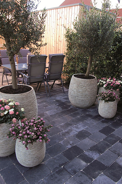 Stonique Trommel 20x30x6 cm Antraciet