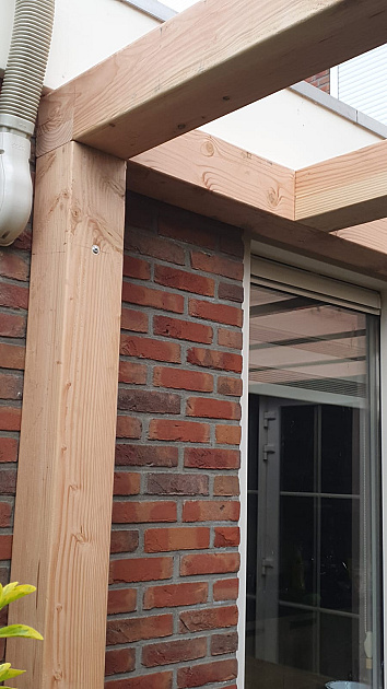 JWOODS Douglas Geschaafde Paal 14x14x300 cm, naturel