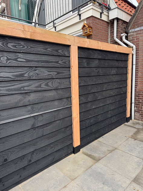 JWOODS Douglas Fijnbezaagde Ruwe Paal 15x15x400 cm, naturel