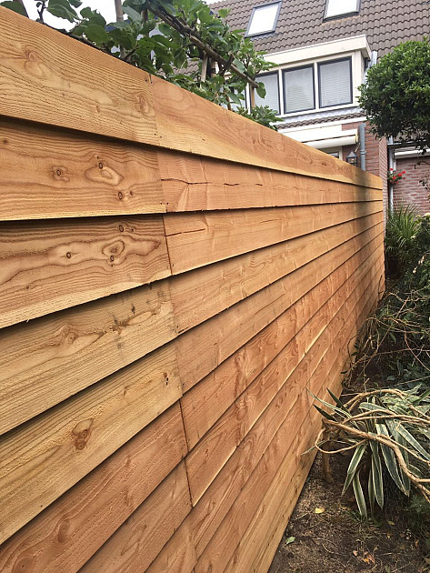 Actie JWOODS Douglas Fijnbezaagde Zweeds Rabat Plank 1,2-2,7x19,5x300 cm, Naturel