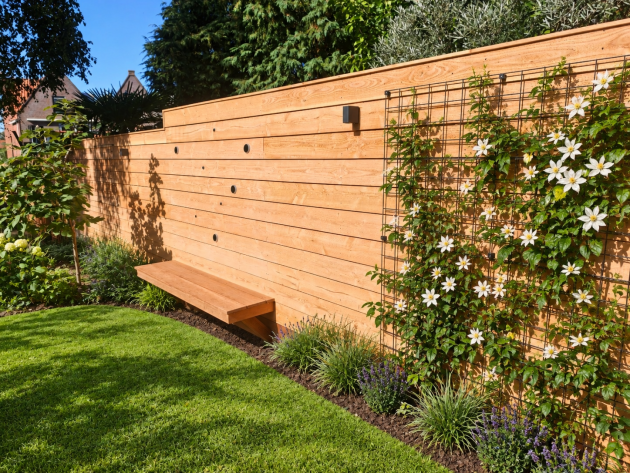 Actie JWOODS Douglas Fijnbezaagde Zweeds Rabat Plank 1,2-2,7x19,5x400 cm, Naturel