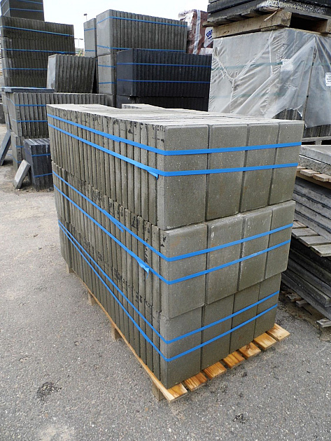 Betontegels 15x30x4,5 cm Grijs met facet