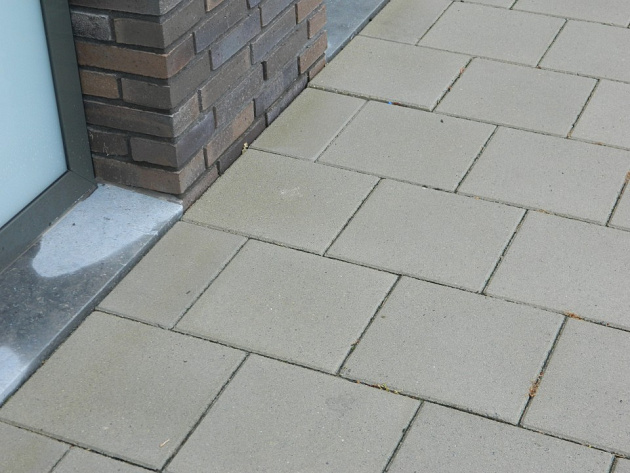 Betontegels 30x30x4,5 cm Grijs met facet