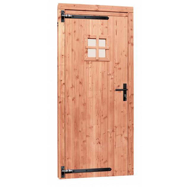 Redvision enkele 1-ruits deur incl. kozijn, rechtsdraaiend, 90 x 201 cm.