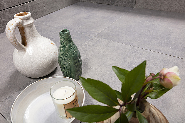 GeoCeramica 60x60x4 cm Patch-Plus Grey