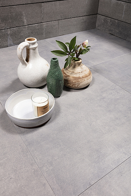 GeoCeramica 60x60x4 cm Patch-Plus Grey