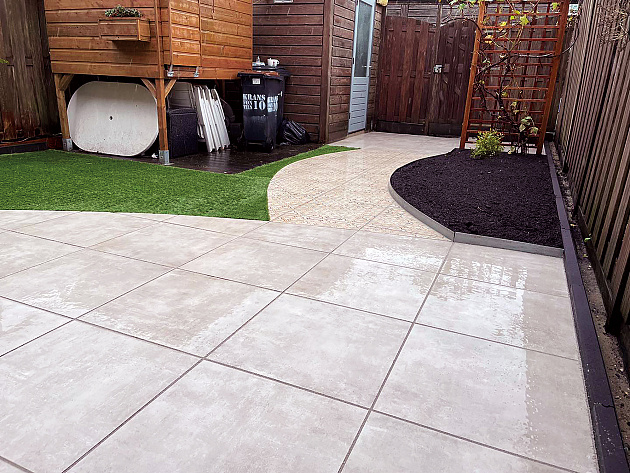 GeoCeramica 60x60x4 cm Patch-Plus Beige