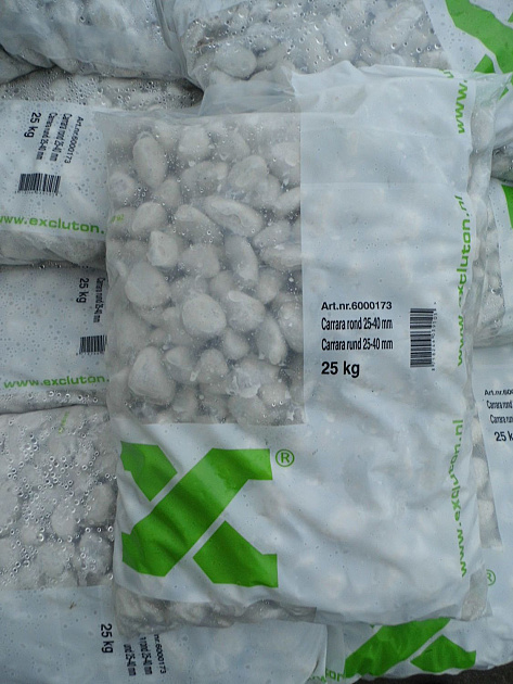 Carrara rond 25-40 mm 25  kg