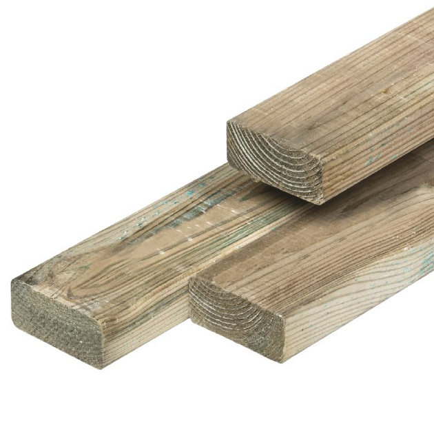 Verbindingsbalk grenen geschaafd geïmpregneerd 3,5x11,5x400 cm