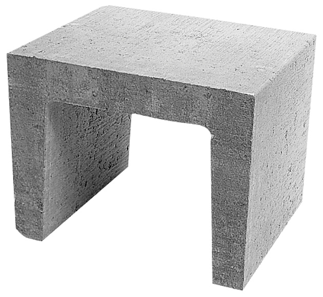 U-element 50x40x40 cm Grijs