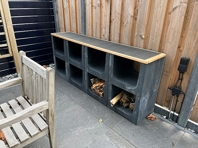 U-element 50x40x40 cm Antraciet