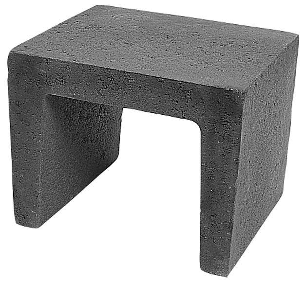 U-element 50x40x40 cm Antraciet