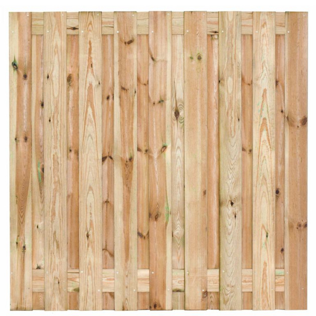 Tuinscherm Vasse geschaafd groen geïmpregneerd grenen 19-planks, 180x180 cm