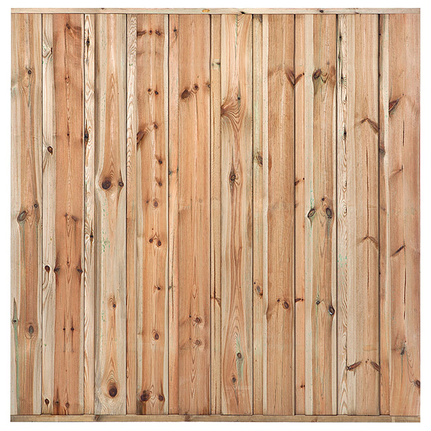 Tuinscherm Monaco geschaafd groen geïmpregneerd grenen 19-planks, 180x180 cm