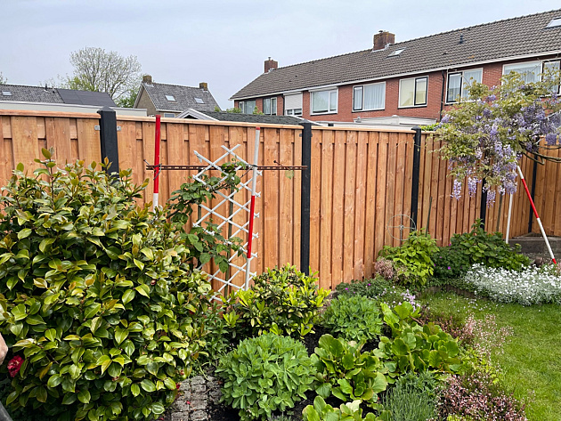 38060 tuinscherm casablanca geschaafd ge mpregneerd red class hout 21 planks 180x180 cm 361422