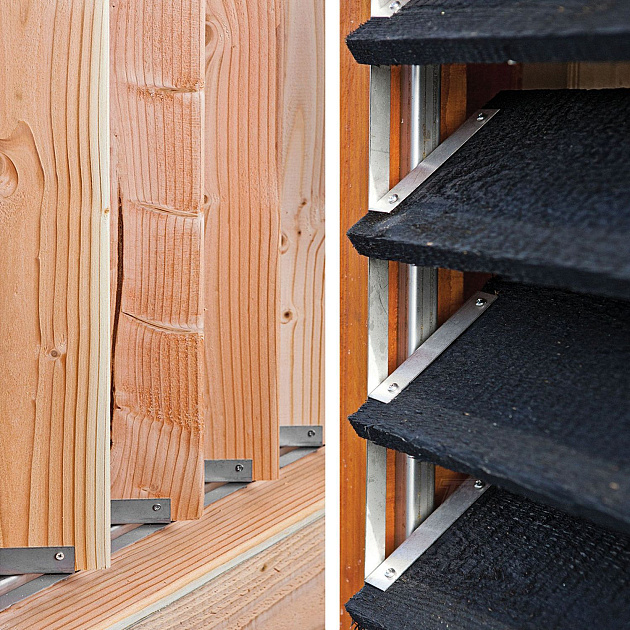 Flex Fence rvs zelfbouwpakket excl. hout, raillengte 96 cm