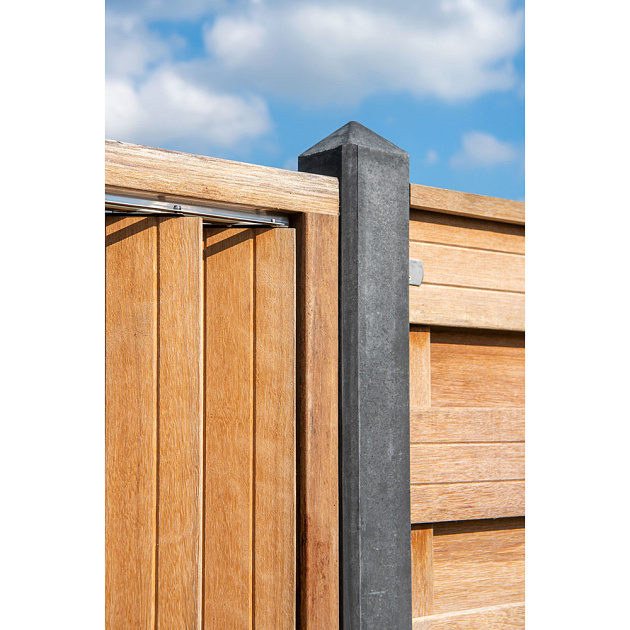 Flex Fence rvs zelfbouwpakket excl. hout, raillengte 220 cm