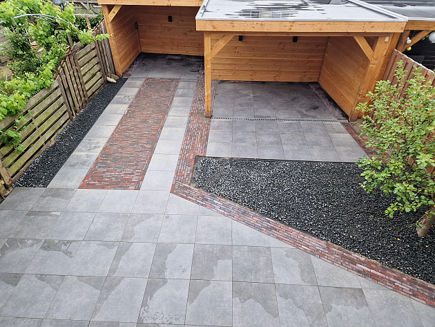 Actietegel Keramiek op Beton 60x60x4 cm Style Antracite