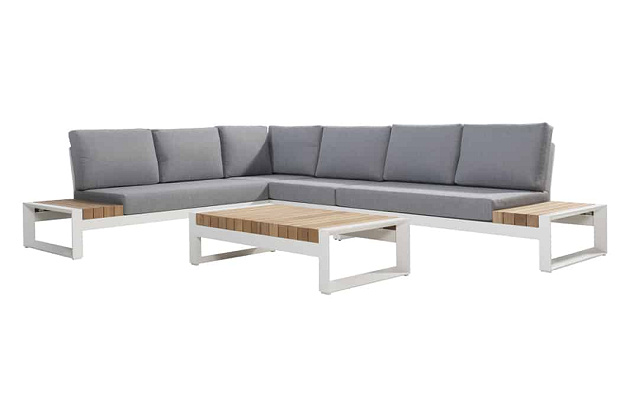 Matisse loungeset wit + center + salontafel