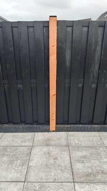 38145 jwoods douglas geschaafde paal 11x11x300 cm naturel 542376