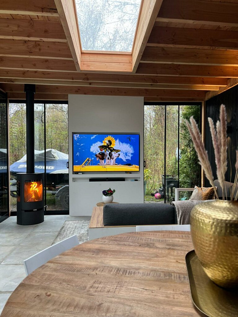 Zadeldak Lichtstraat 2-ruits 76,2(B) x 155(D) cm, enkel glas