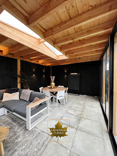 Zadeldak Lichtstraat 2-ruits 76,2(B) x 305(D) cm, enkel glas