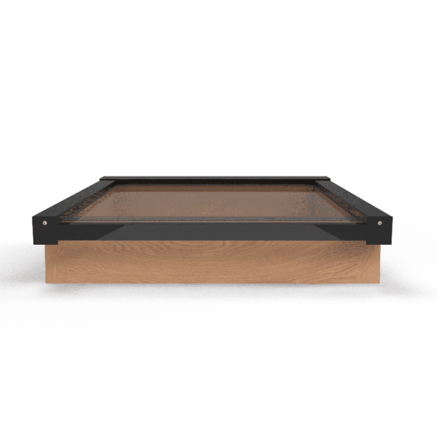 Douglas Lessenaar Lichtstraat Zwart 76,2(b) x 75(d) cm, Gelaagd 44.2 glas