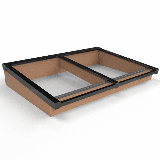 Douglas Lessenaar Lichtstraat Zwart 158,2(b) x 125(d) cm, Gelaagd 44.2 glas