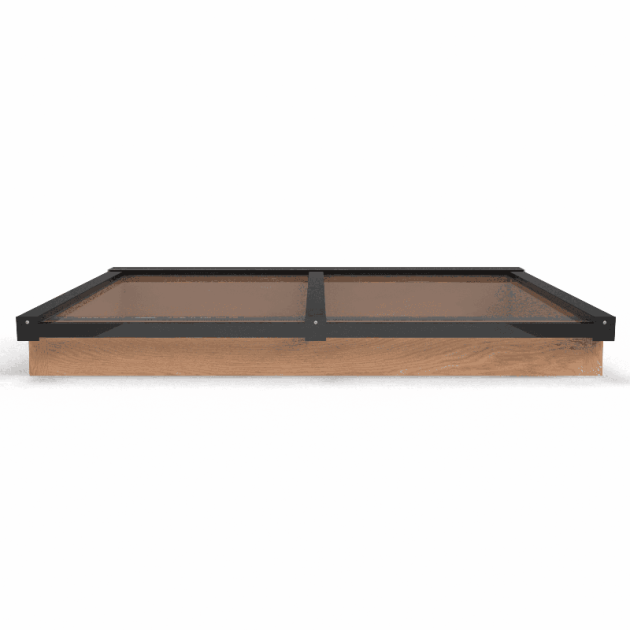Douglas Lessenaar Lichtstraat Zwart 158,2(b) x 125(d) cm, Gelaagd 44.2 glas