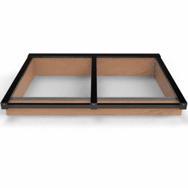 38267 douglas lessenaar lichtstraat zwart 158 2 b x 125 d cm gelaagd 44.2 glas 612482