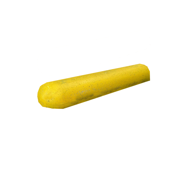 Plakband varkensrug 20x11x95 cm 2 kanten rond Geel