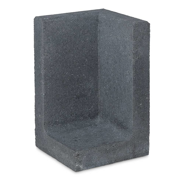 L-Hoekelement 50x50x120 cm (L x Voet x H) Antraciet