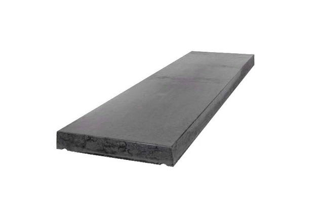 muurafdekb vlak 20x100x5 zwart beton