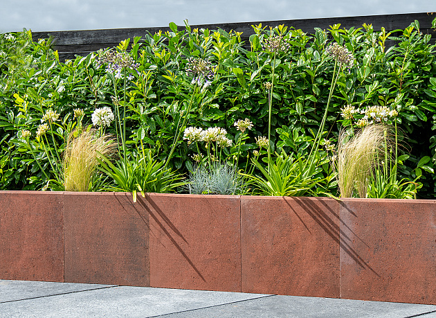 L-Element Tachtig 50x50x80 cm (L x Voet x H) Roestbruin