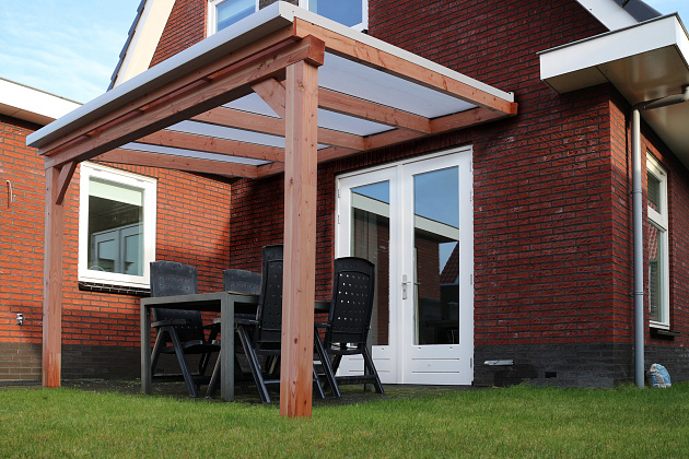 Polycarbonaat Daksysteem 706x300 cm, aanbouw