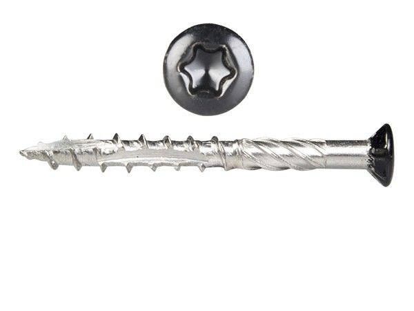 Potdeksel Gevel schroef RVS Zwart 4,0x50 mm 100 st.