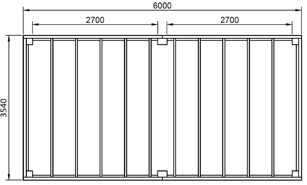 JWOODS Buitenverblijf XL Modern 600x354 cm