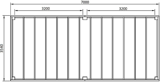 JWOODS Buitenverblijf XL Modern 700x354 cm