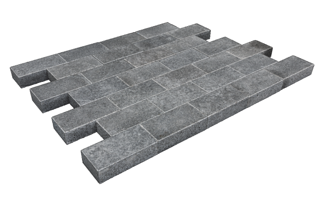 Pacific Black Waterjet Piazzo Elegance Linea 20x10x5 cm