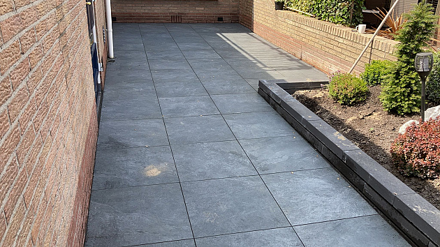 Actietegel Keramiek op Beton 90x90x4 cm Slate Design Antra