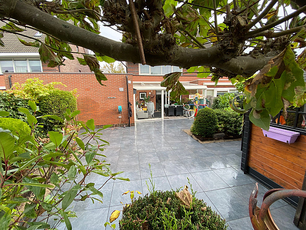 Actietegel Keramiek op Beton 90x90x4 cm Slate Design Antra