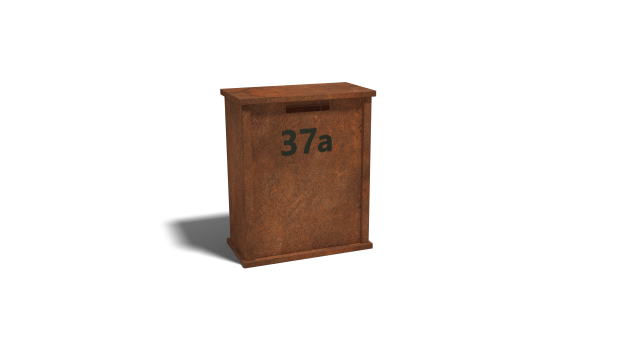 Cortenstaal brievenbus Arizona Type L