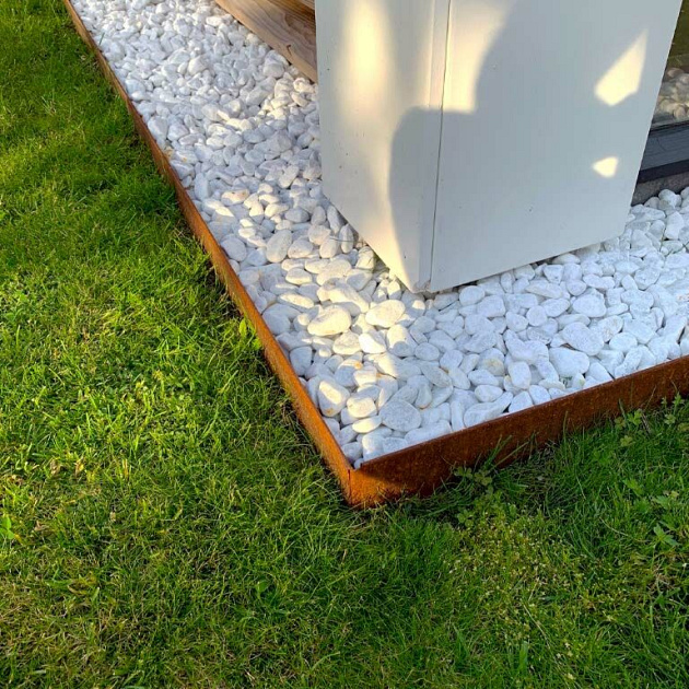 Cortenstaal kantopsluiting geplet 150x0,4x13 cm