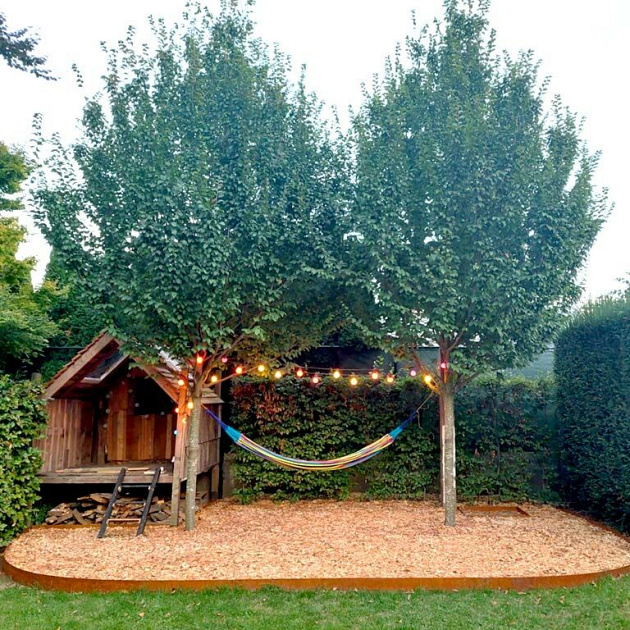 Cortenstaal kantopsluiting recht complete set 1500x0,2x25 cm