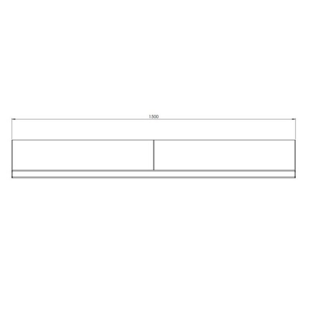 Cortenstaal keerwand recht 150x20x30 cm