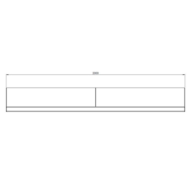 Cortenstaal keerwand recht 200x20x40 cm